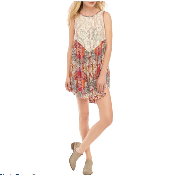Free People Dresses & Skirts - Free People Count Me In Trapeze Dress Floral